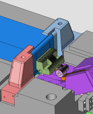 20种模具设计动画演示,自动切水口螺纹开模,经典必知模具结构的图14